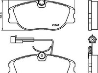 Set placute frana,frana disc ALFA ROMEO 155 (167) - MINTEX MDB1518