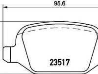 Set placute frana,frana disc ALFA ROMEO 156 (932), LANCIA LYBRA (839AX), LANCIA LYBRA SW (839BX) - MINTEX MDB2051