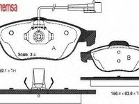 Set placute frana,frana disc ALFA ROMEO 156 (932), LANCIA LYBRA (839AX), LANCIA LYBRA SW (839BX) - METZGER 0660.02