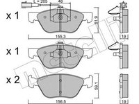 Set placute frana,frana disc ALFA ROMEO 156 (932) (1997 - 2005) METELLI 22-0083-2 piesa NOUA