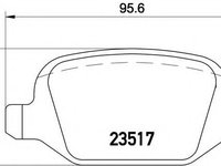 Set placute frana,frana disc ALFA ROMEO 156 Sportwagon (932) (2000 - 2006) BREMBO P 23 065 piesa NOUA