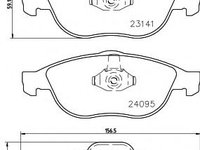 Set placute frana,frana disc ALFA ROMEO 156 Sportwagon (932) (2000 - 2006) TEXTAR 2314101 piesa NOUA