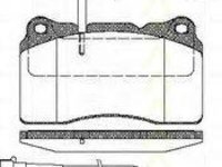 Set placute frana,frana disc ALFA ROMEO 166 limuzina (936), ALFA ROMEO 147 (937), ALFA ROMEO GT (937) - TRISCAN 8110 12004