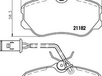 Set placute frana,frana disc ALFA ROMEO 168 (164) - TEXTAR 2118204