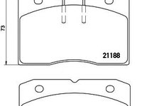 Set placute frana,frana disc ALFA ROMEO AR 8 caroserie (280), ALFA ROMEO AR 8 platou / sasiu (280), IVECO DAILY I caroserie inchisa/combi - TEXTAR 211