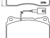 Set placute frana,frana disc ALFA ROMEO GIULIETTA (940) - MINTEX MDB3408