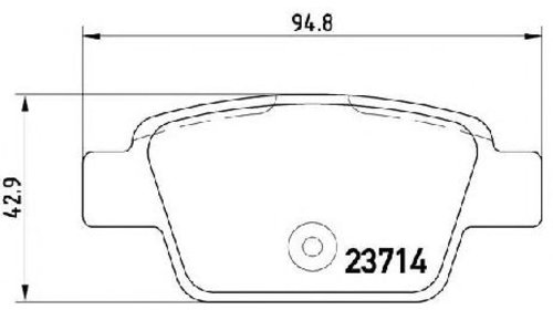 Set placute frana, frana disc ALFA ROMEO MITO