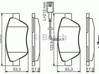 Set placute frana,frana disc ALFA ROMEO MITO (955) (2008 - 2016) BOSCH 0 986 424 597 piesa NOUA