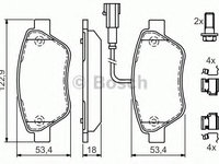 Set placute frana,frana disc ALFA ROMEO MITO (955) (2008 - 2016) BOSCH 0 986 494 113 piesa NOUA