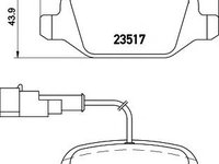 Set placute frana,frana disc ALFA ROMEO MITO (955) - TEXTAR 2351705