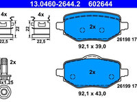 Set placute frana,frana disc ATE 13.0460-2644.2