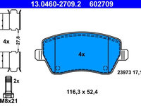 Set placute frana,frana disc ATE 13.0460-2709.2