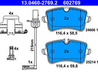 Set placute frana,frana disc ATE 13.0460-2769.2