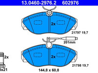 Set placute frana,frana disc ATE 13.0460-2976.2