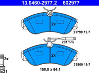 Set placute frana,frana disc ATE 13.0460-2977.2