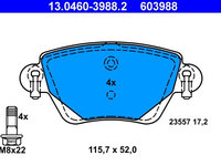 Set placute frana,frana disc ATE 13.0460-3988.2