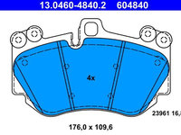 Set placute frana,frana disc ATE 13.0460-4840.2