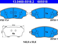 Set placute frana,frana disc ATE 13.0460-5518.2