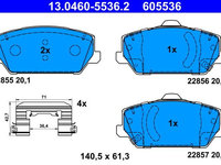 Set placute frana,frana disc ATE 13.0460-5536.2