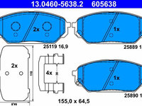 Set placute frana,frana disc ATE 13.0460-5638.2