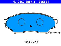 Set placute frana,frana disc ATE 13.0460-5854.2