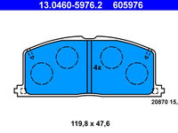 Set placute frana,frana disc ATE 13.0460-5976.2