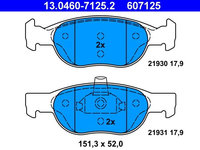 Set placute frana,frana disc ATE 13.0460-7125.2