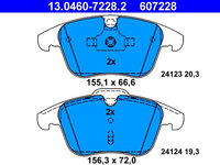 Set placute frana,frana disc ATE 13.0460-7228.2