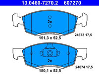 Set placute frana,frana disc ATE 13.0460-7270.2