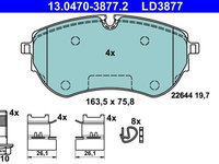 Set placute frana,frana disc ATE 13.0470-3877.2