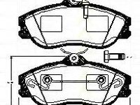 Set placute frana,frana disc AUDI 80 Avant (8C, B4), AUDI 500 (44, 44Q, C3), AUDI 5000 combi (44, 44Q, C3) - TRISCAN 8110 29057