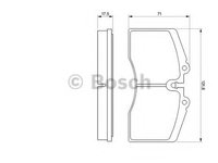 Set placute frana,frana disc AUDI 80 Avant (8C, B4), PORSCHE 911 (964), PORSCHE 911 Cabriolet (964) - BOSCH 0 986 424 119