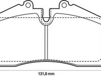 Set placute frana,frana disc AUDI 80 Avant (8C, B4), PORSCHE 911 (964), PORSCHE 911 (993) - JURID 571534J-AS