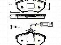 Set placute frana,frana disc AUDI 90 (8C, B4), VW CORRADO (53I) - TRISCAN 8110 29071