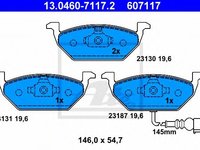 Set placute frana,frana disc AUDI A2 (8Z0) (2000 - 2005) ATE 13.0460-7117.2