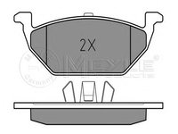 Set placute frana,frana disc AUDI A3 (8L1), SKODA OCTAVIA (1U2), VW GOLF Mk IV (1J1) - MEYLE 025 231 3019/A