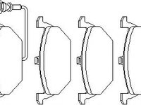 Set placute frana,frana disc AUDI A3 (8L1), SKODA OCTAVIA (1U2), VW GOLF Mk IV (1J1) - TOPRAN 108 504