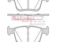 Set placute frana,frana disc AUDI A3 (8V1), AUDI A3 Sportback (8VA), VW GOLF VII (5G1, BE1) - METZGER 1516.00