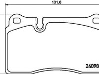 Set placute frana,frana disc AUDI A3 Sportback (8PA) (2004 - 2013) TEXTAR 2409803 piesa NOUA