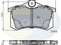 Set placute frana,frana disc AUDI A4 (8D2, B5) (1994 - 2001) COMLINE CBP0797 piesa NOUA