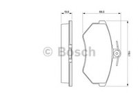 Set placute frana,frana disc AUDI A4 (8D2, B5) (1994 - 2001) BOSCH 0 986 460 944