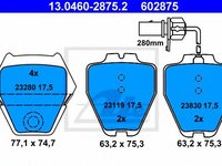 Set placute frana,frana disc AUDI A4 (8D2, B5) (1994 - 2001) ATE 13.0460-2875.2 piesa NOUA