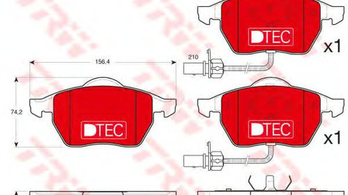 Set placute frana,frana disc AUDI A4 (8E2, B6