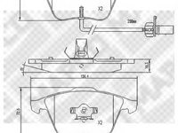 Set placute frana,frana disc AUDI A4 (8E2, B6), AUDI A4 Avant (8E5, B6), AUDI A4 Cabriolet (8H7, B6, 8HE, B7) - MAPCO 6792