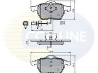 Set placute frana,frana disc AUDI A4 Avant (8D5, B5) (1994 - 2001) COMLINE CBP11025 piesa NOUA