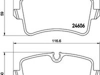 Set placute frana,frana disc AUDI A4 Avant (8K5, B8), AUDI A7 Sportback (4GA, 4GF), AUDI A6 (4G2, C7, 4GC) - MINTEX MDB3189