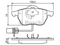 Set placute frana,frana disc AUDI A4 Cabriolet (8H7, B6, 8HE, B7) (2002 - 2009) BOSCH 0 986 424 482 piesa NOUA