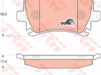 Set placute frana,frana disc AUDI A4 Cabriolet (8H7, B6, 8HE, B7) (2002 - 2009) TRW GDB1622 piesa NOUA