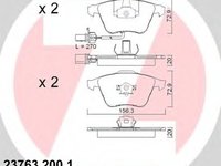 Set placute frana,frana disc AUDI A4 Cabriolet (8H7, B6, 8HE, B7) (2002 - 2009) ZIMMERMANN 23763.200.1 piesa NOUA