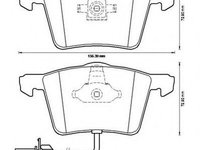 Set placute frana,frana disc AUDI A4 Cabriolet (8H7, B6, 8HE, B7) (2002 - 2009) JURID 573196J